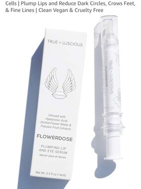 Flowerdose True + Luscious Plumping Lip & Eye Serum — White